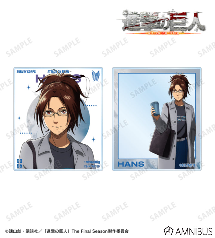 Attack on Titan Similar Look Ver. Vol. 2 - Two-Piece Acrylic Card Sets Hange Zoe, official product view 1