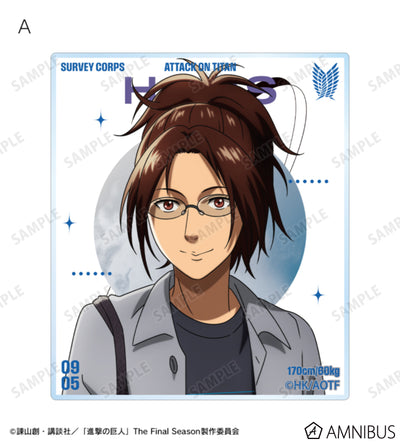 Attack on Titan Similar Look Ver. Vol. 2 - Two-Piece Acrylic Card Sets Hange Zoe, official product view 2