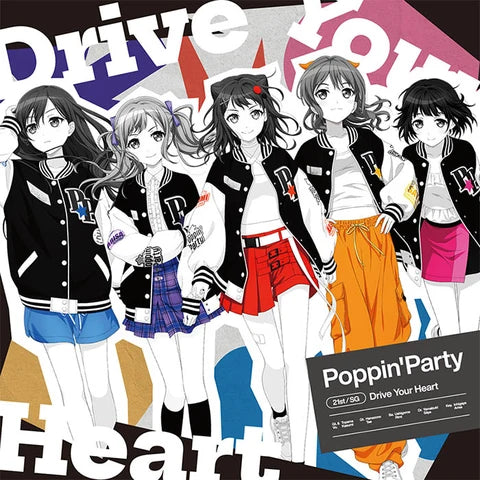 BanG Dream! Poppin'Party - Drive Your Heart CD