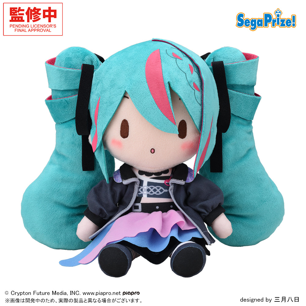 Hatsune Miku Fuwapuchi - Hatsune Miku Plush Punk! ver. [Pre-Order May 2026]