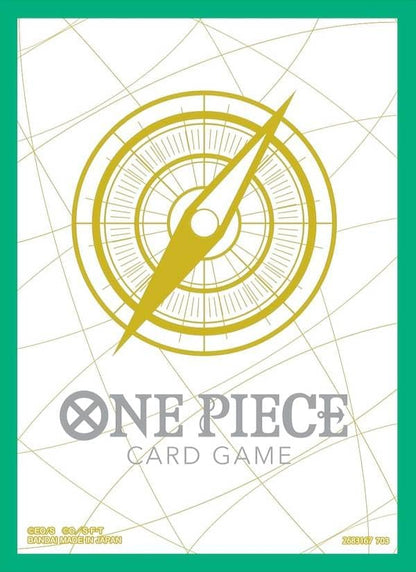 BANDAI ONE PIECE CARD GAME OFFICIAL CARD SLEEVES 5 - STANDARD GREEN