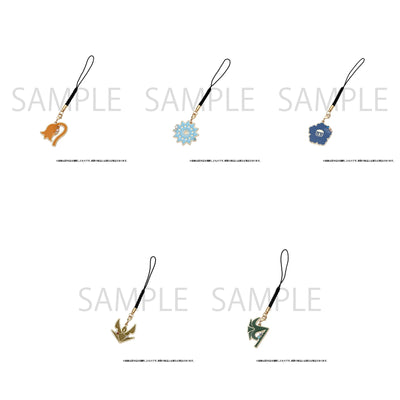 Bleach Squad Flower Motif Charms (5 Types) – complete set