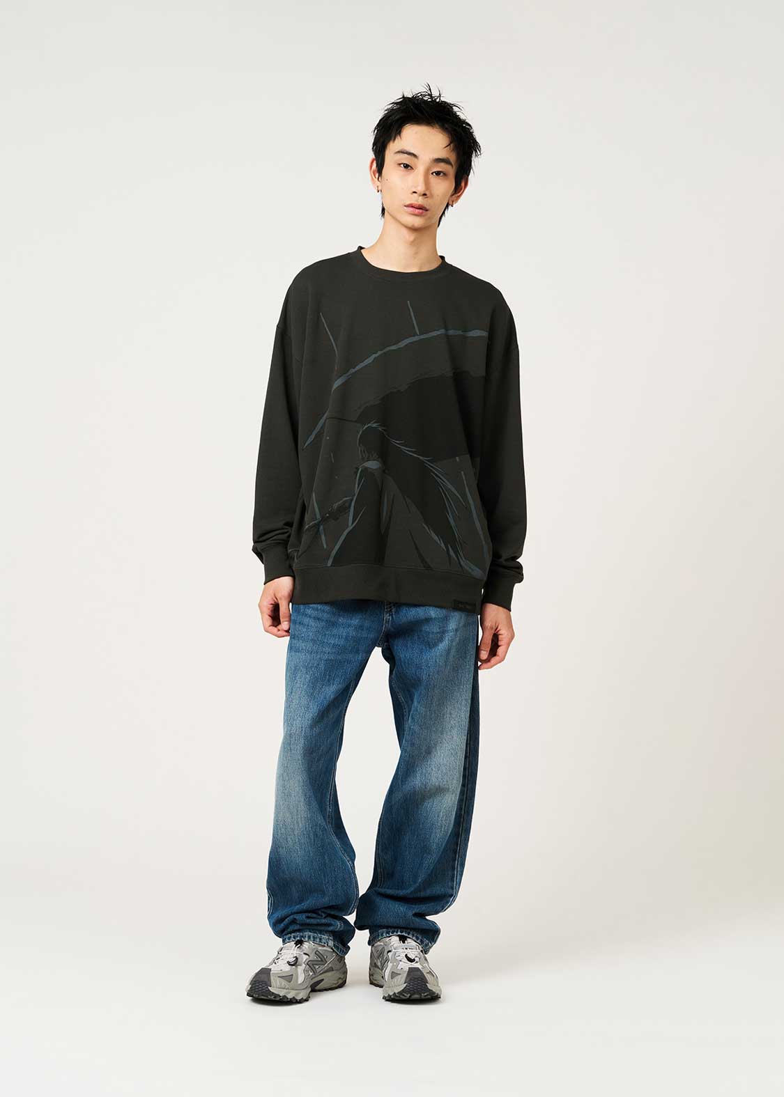 Bleach Graniph kenpachi nozarashi oversized sweatshirt - view 8