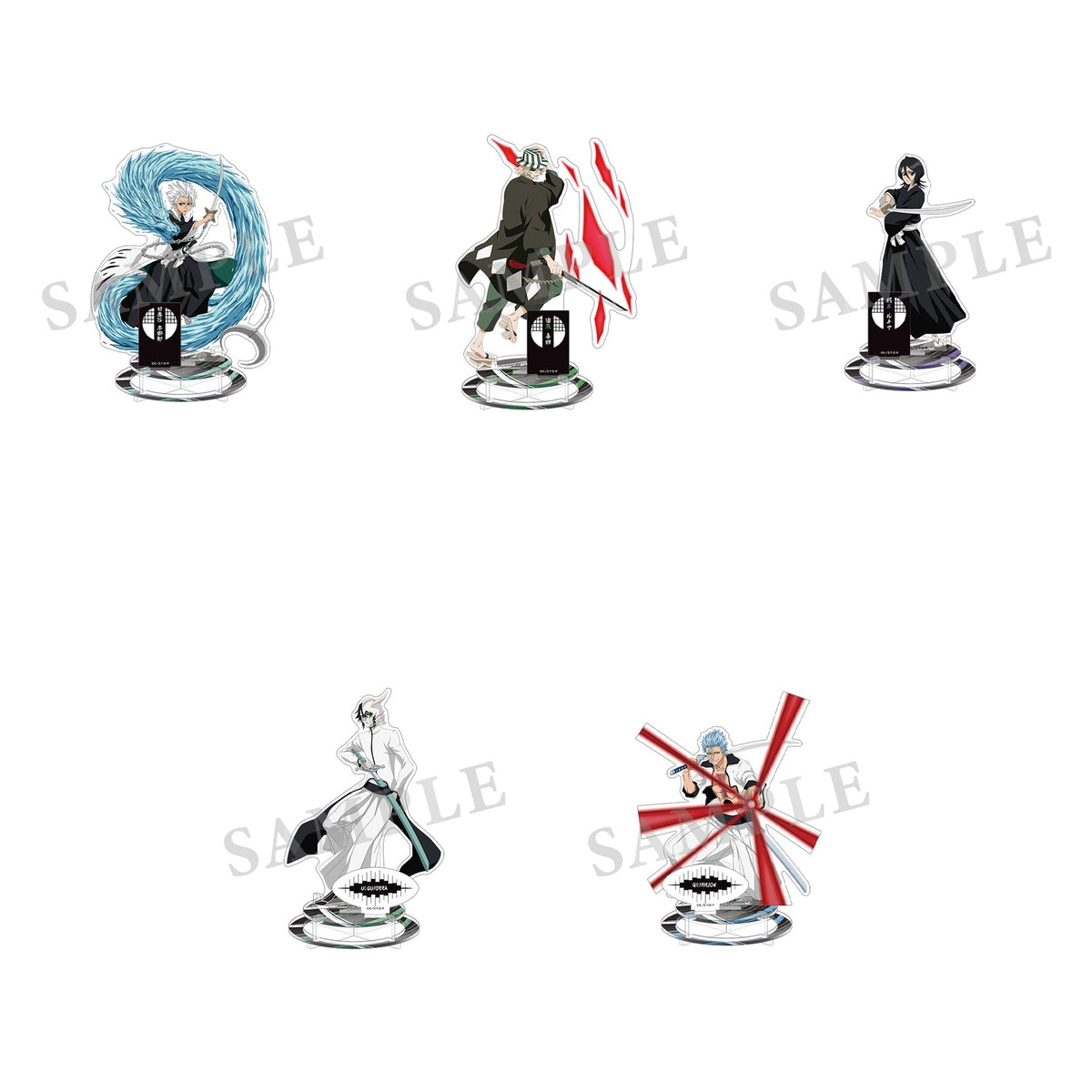 Bleach Original Illustration Acrylic Stands (5 Types) – complete set
