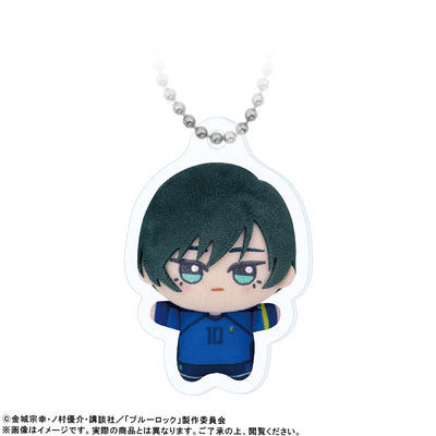 Blue Lock Chibigurumi Photo Acrylic Keychains Rin Itoshi Uniform Ver.