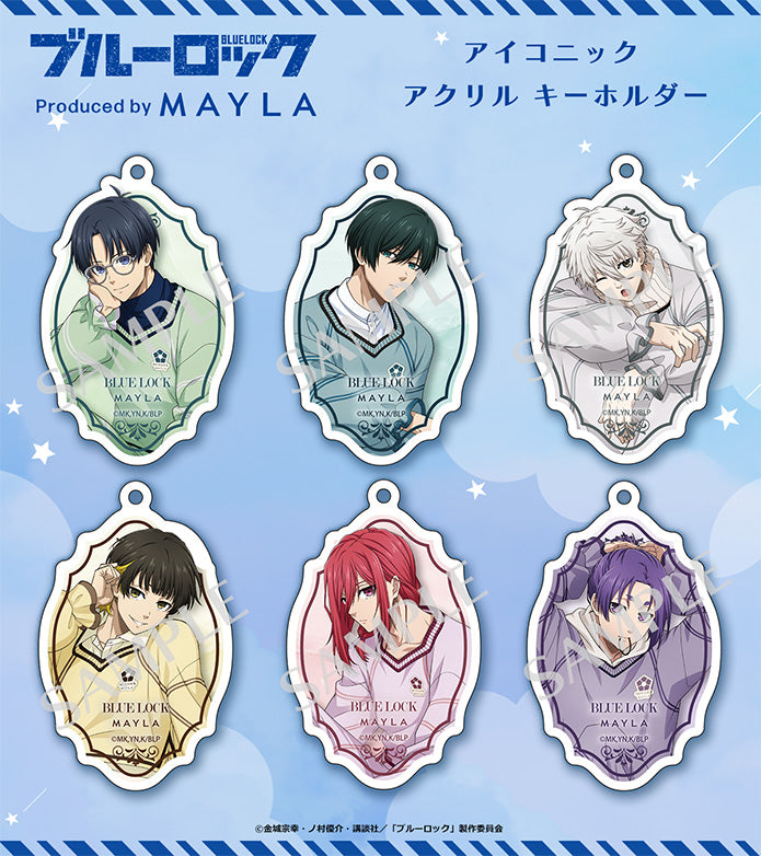 Blue Lock Iconique Acrylic Keychain - Reo Mikage - official view 1
