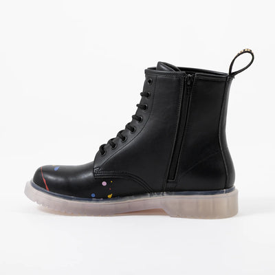 Bocchi The Rock! SuperGroupies Kessoku Band boots: Opposite inner side with zipper.