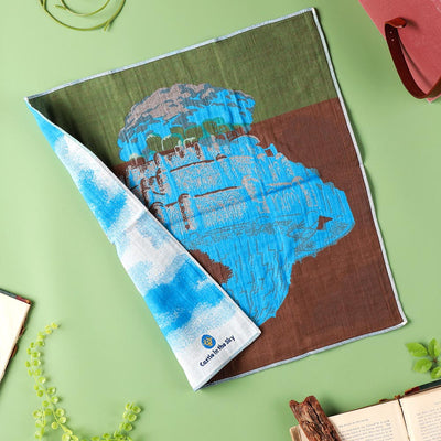 Castle in the Sky Floating Castle Triple-Gauze Handkerchief - official view 2