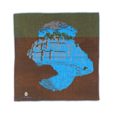 Castle in the Sky Floating Castle Triple-Gauze Handkerchief - official view 4
