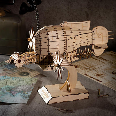 Castle in the Sky ki-gu-mi Wooden Model - Tiger Moth - official view 2