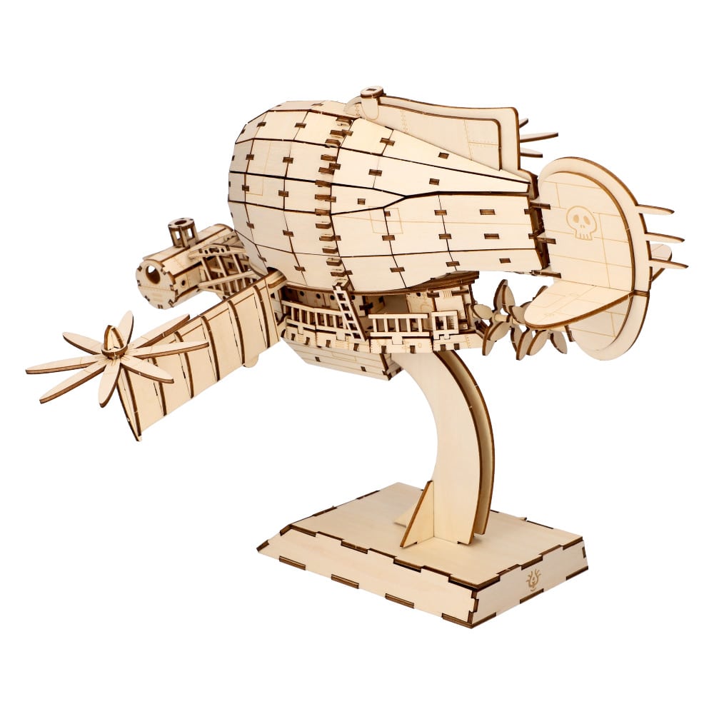 Castle in the Sky ki-gu-mi Wooden Model - Tiger Moth - official view 11