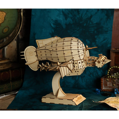 Castle in the Sky ki-gu-mi Wooden Model - Tiger Moth - official view 14