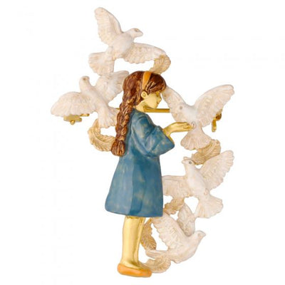 Castle in the Sky Sheeta and White Doves Brooch - official view 2