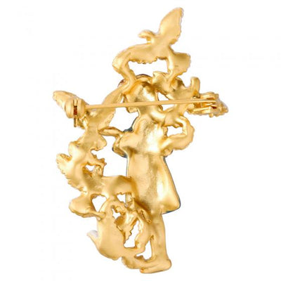 Castle in the Sky Sheeta and White Doves Brooch - official view 3