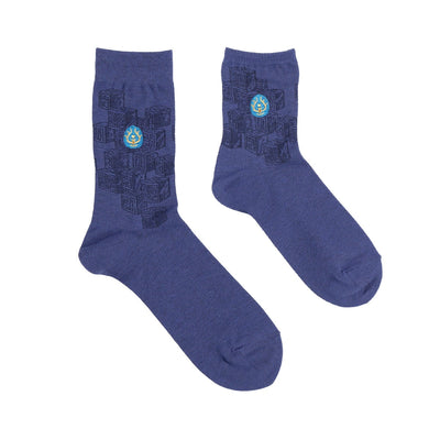 Castle in the Sky Socks - Levitation Stone Pattern - official product view 1