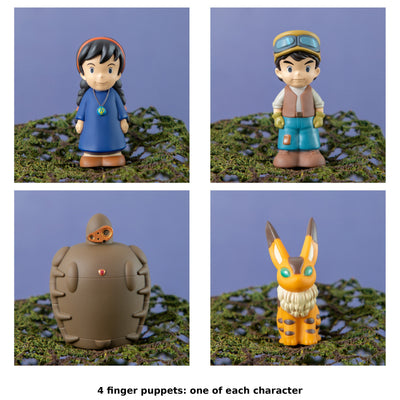 Castle in the Sky Soft Vinyl Finger Puppets (4 Types) - Complete Set