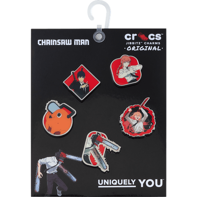 Chainsaw Man x Crocs Jibbitz five charm pack - detail view