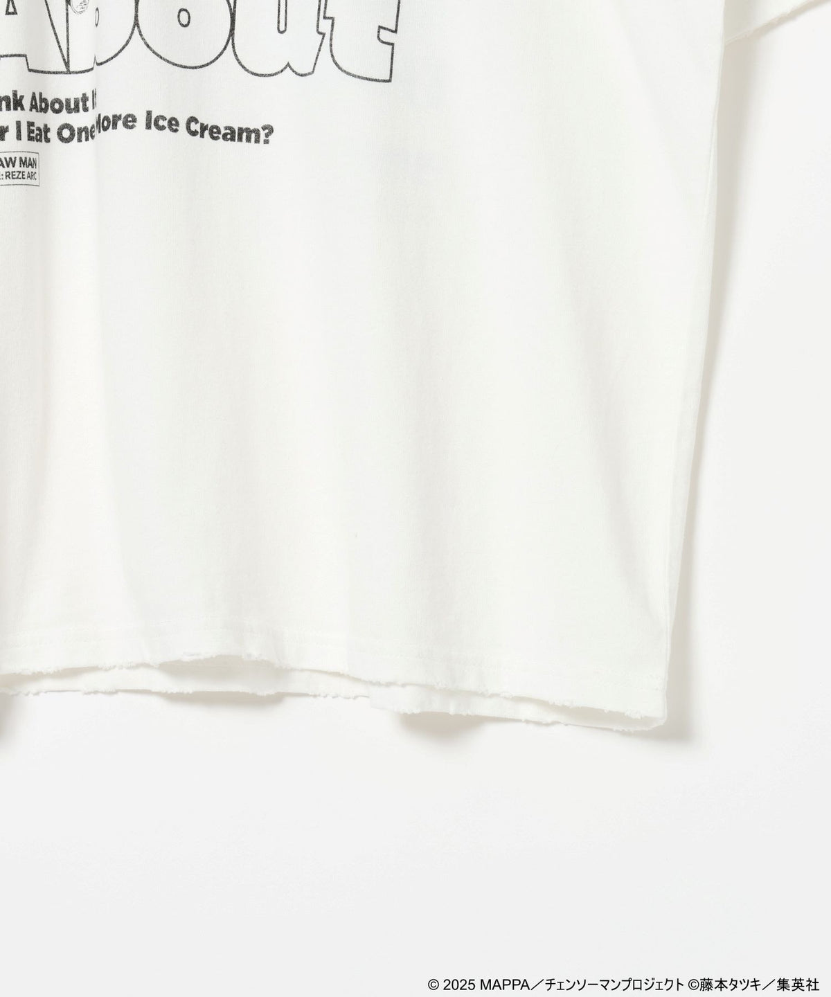 Denji & Aki Distressed Graphic T-Shirt - Off-White - detail 6