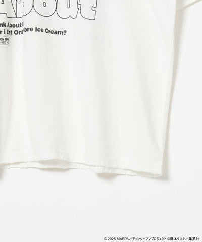 Denji & Aki Distressed Graphic T-Shirt - Off-White - detail 6