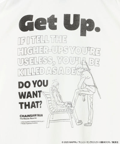 Denji & Aki Distressed Graphic T-Shirt - Off-White - detail 8