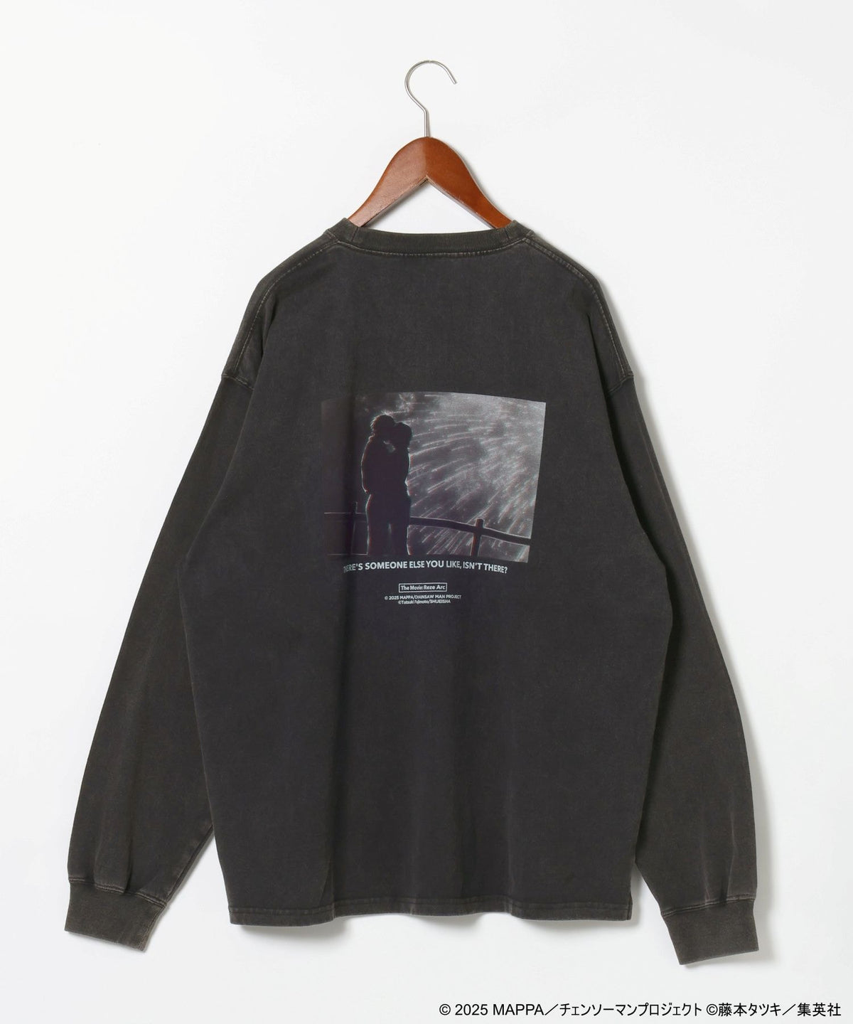 Denji & Reze Photo Print Long Sleeve T-Shirt - Black - detail 2