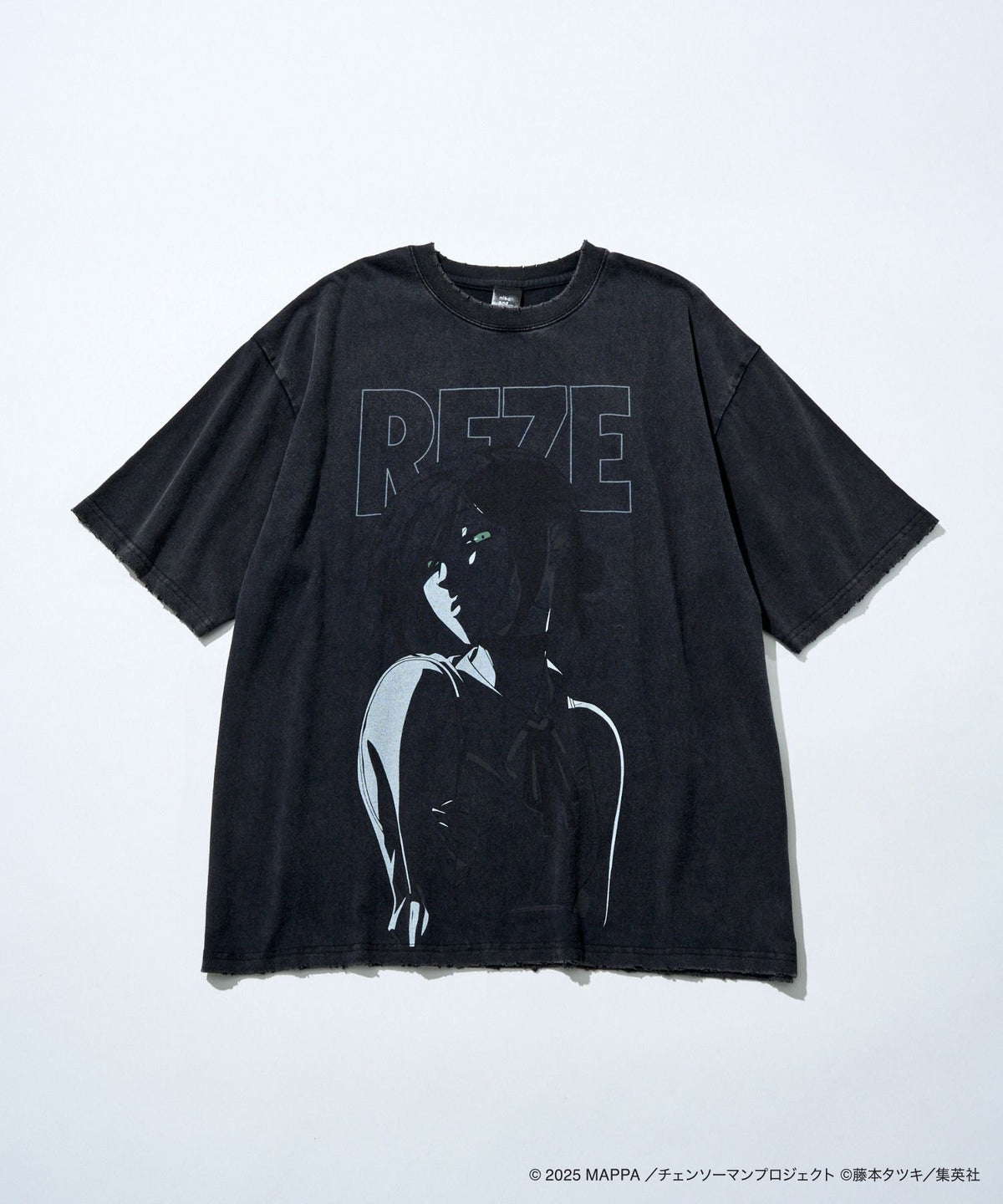 Reze Distressed Graphic T-Shirt - Black - main view