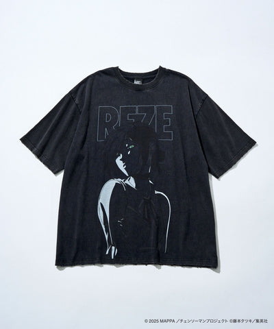 Reze Distressed Graphic T-Shirt - Black - main view