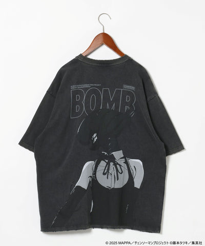 Reze Distressed Graphic T-Shirt - Black - detail 2