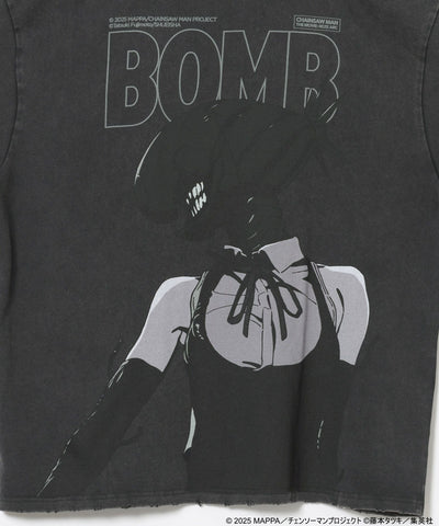 Reze Distressed Graphic T-Shirt - Black - detail 4