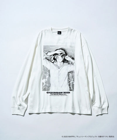 Reze Photo Print Long Sleeve T-Shirt - Off-White - main view