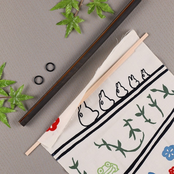 Cherry Wood Tenugui Tapestry Hanging Bars - official view 2