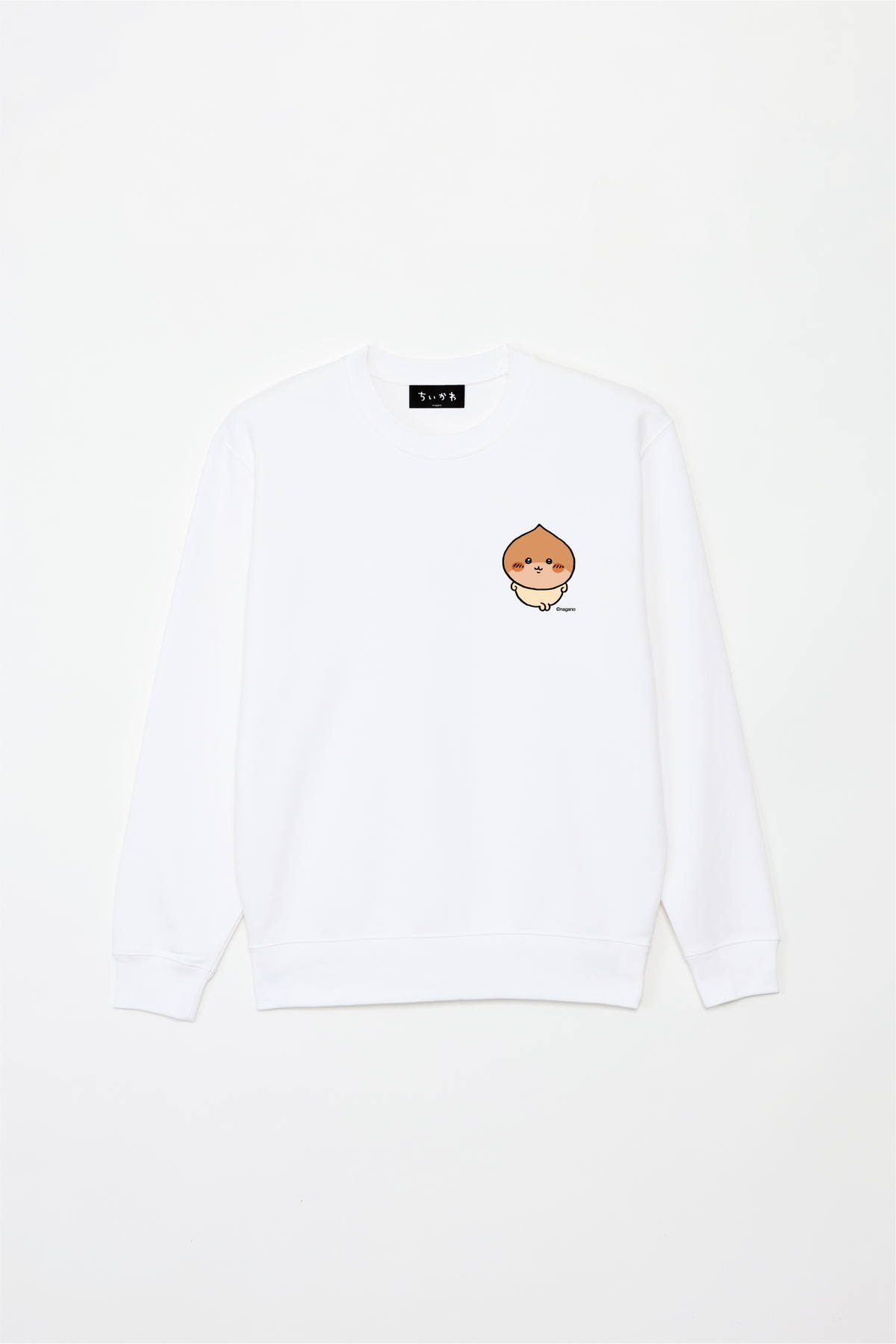 Chiikawa Halloween 2025 Kurimanju Sweatshirt in White, official product view 4