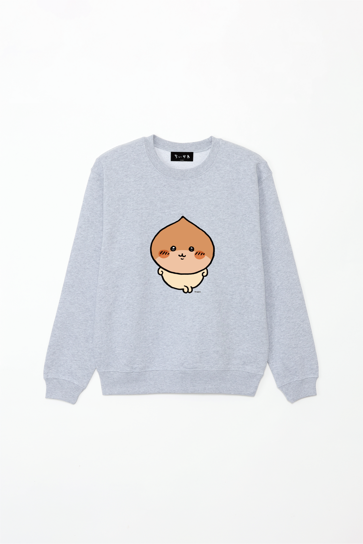Chiikawa Halloween 2025 Kurimanju Sweatshirt in Mixed Gray, official product view 11