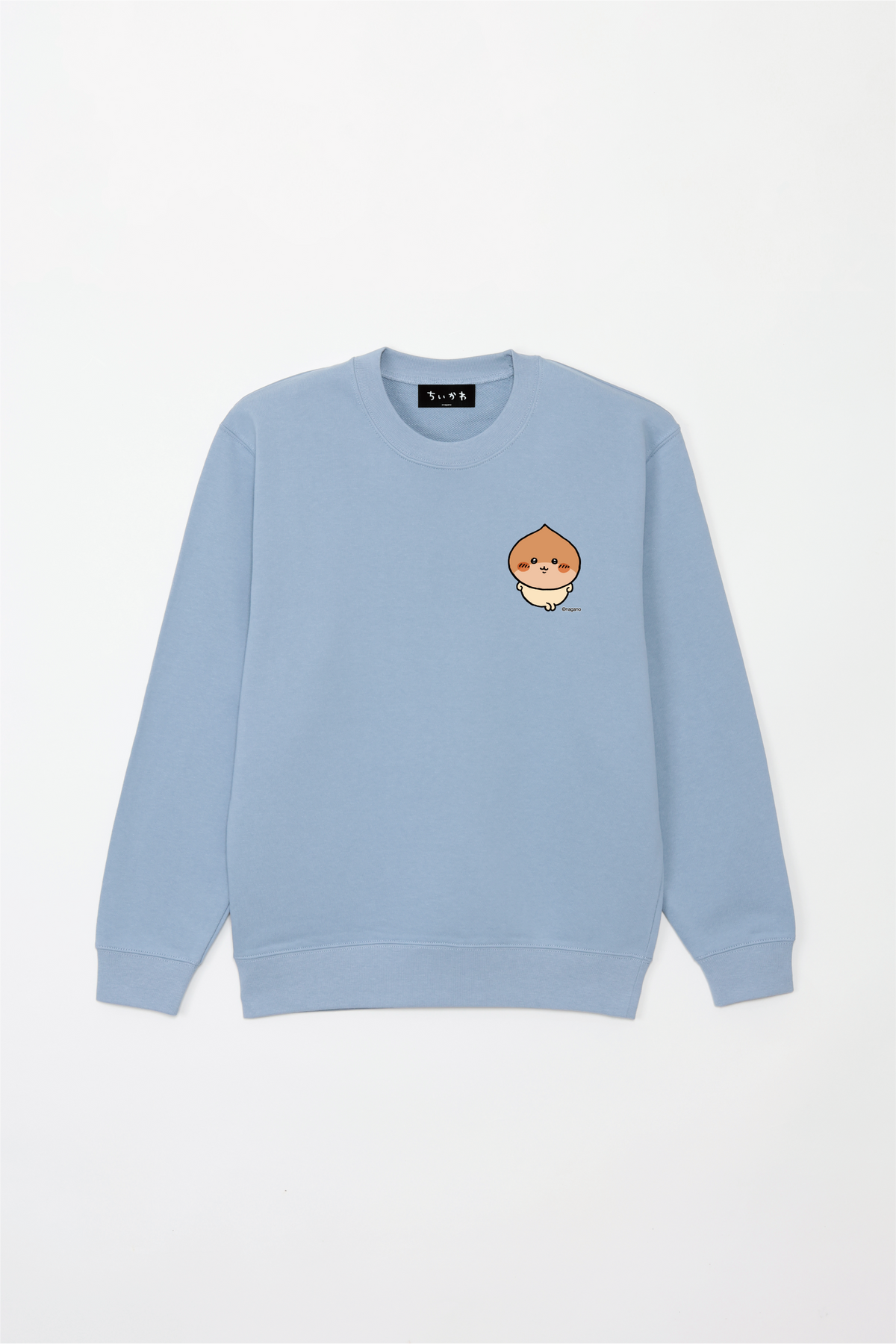 Chiikawa Halloween 2025 Kurimanju Sweatshirt in Acid Blue, official product view 16