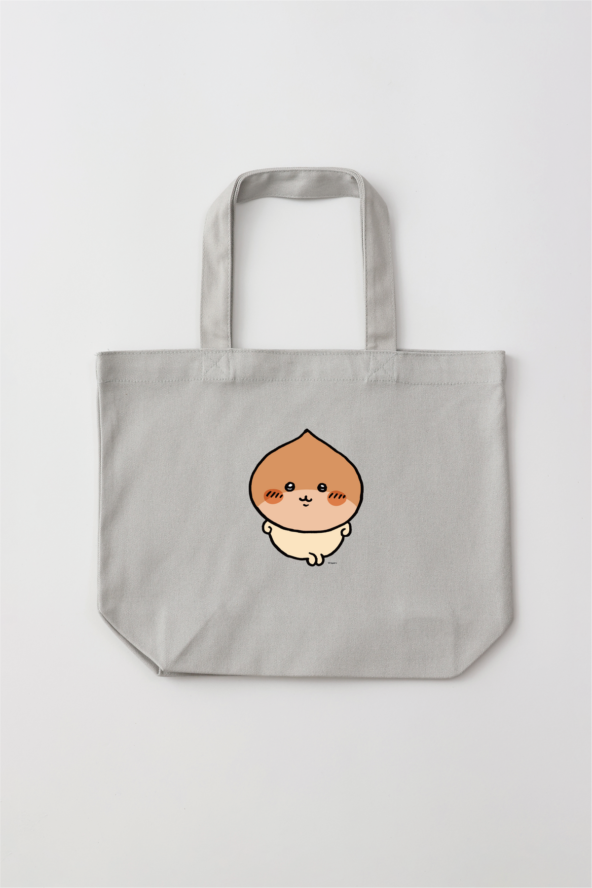 Chiikawa Halloween 2025 Kurimanju Tote Bag S in Light Gray, official product view 3