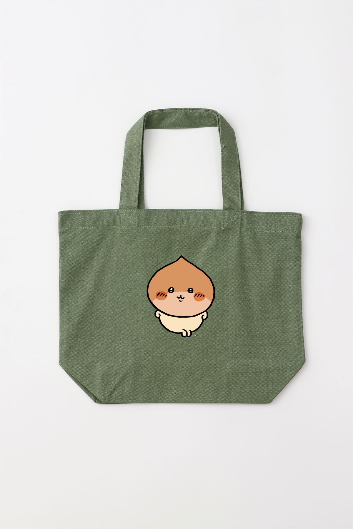 Chiikawa Halloween 2025 Kurimanju Tote Bag S in Leaf Green, official product view 4
