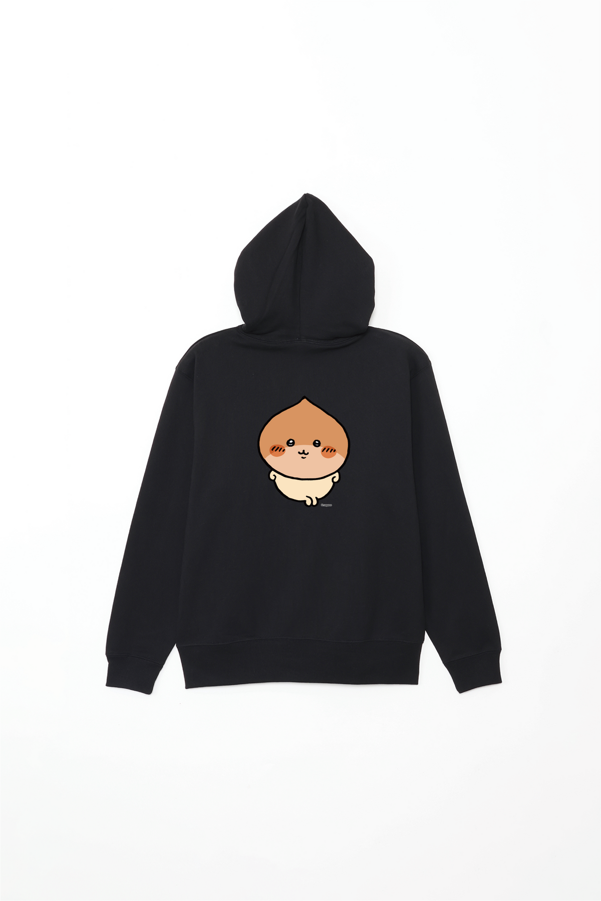 Chiikawa Halloween 2025 Kurimanju Zip Hoodie in Black, official product view 1