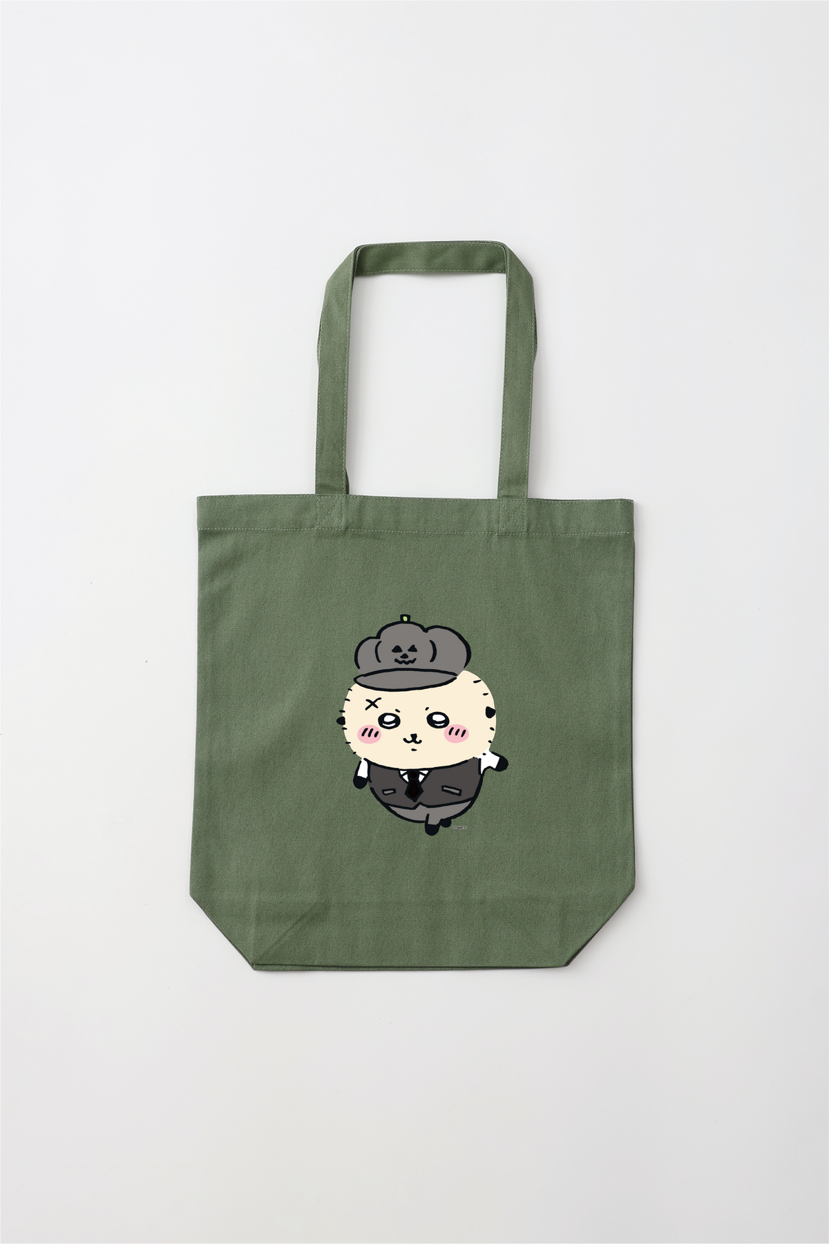 Chiikawa Halloween 2025 Rakko Tote Bag M in Leaf Green, official product view 4