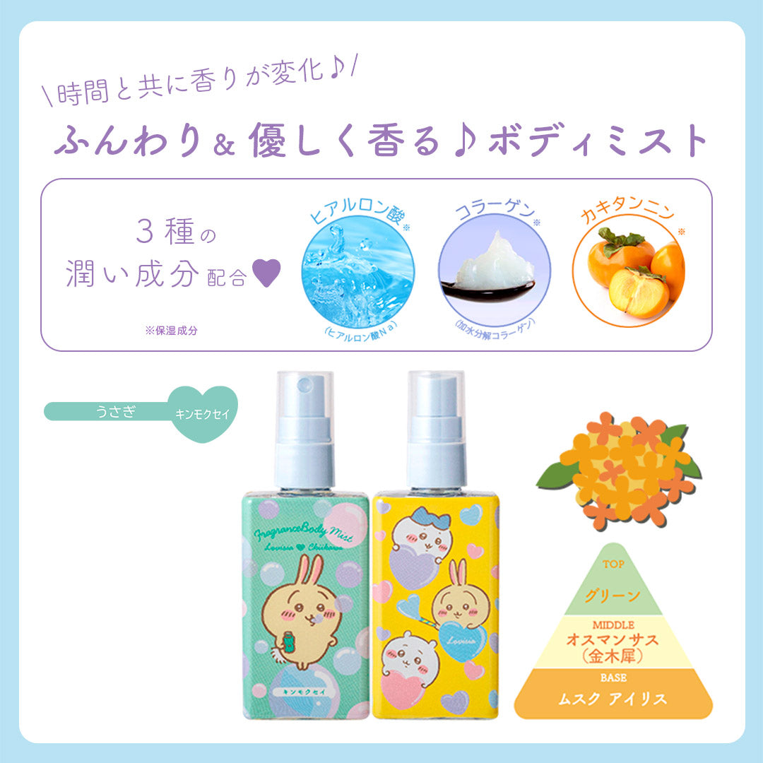 Chiikawa Lovisia - Happy Shabon Body Mist (5 Types) - Usagi - Osmanthus - photo 4