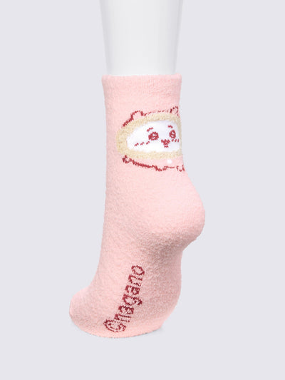 Chiikawa Snow Day Chiikawa Fluffy Room Socks — 2 Pairs — official product photograph
