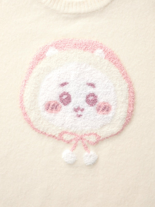 Chiikawa — Snow Day Kids’ Fluffy Character Knit Sweater — 362879-000 — detail 1