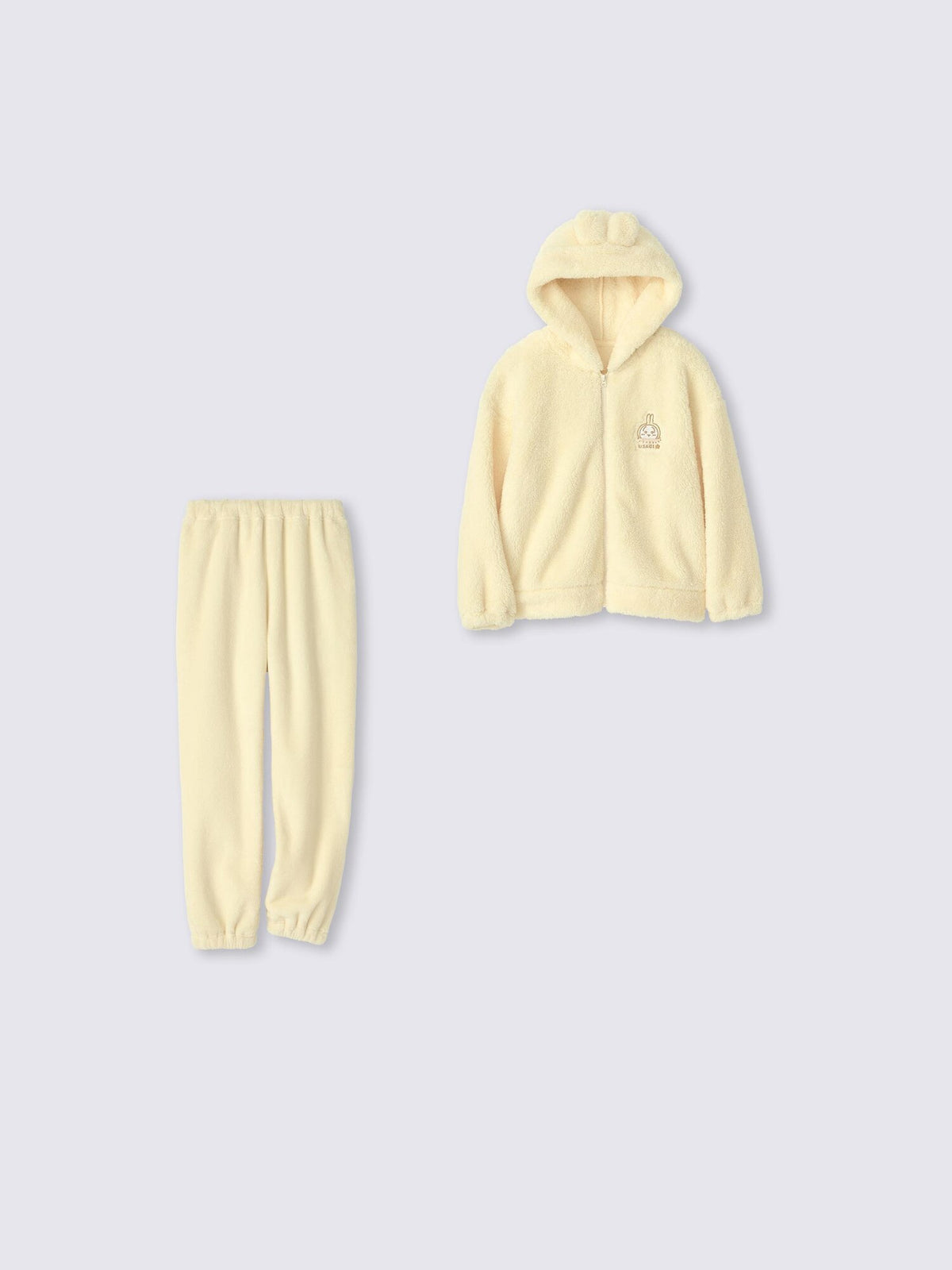 Chiikawa Snow Day Kids’ Hooded Character Lounge Set — Pink / Chiikawa