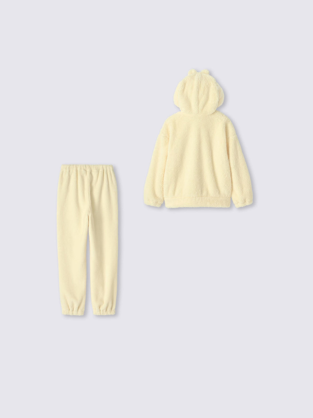 Chiikawa Snow Day Kids’ Hooded Character Lounge Set — Yellow / Usagi