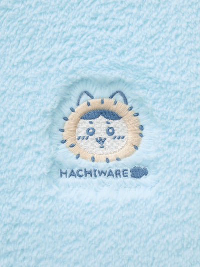 Chiikawa Snow Day Kids’ Hooded Character Lounge Set — Light blue / Hachiware