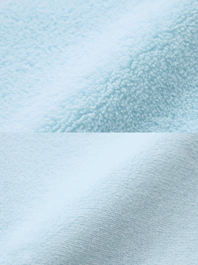 Chiikawa Snow Day Kids’ Hooded Character Lounge Set — Light blue / Hachiware