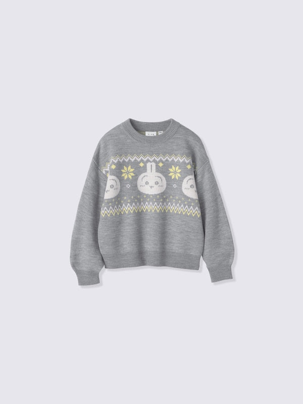 Chiikawa — Snow Day Kids’ Nordic Sweater — 361426-000 — full product view