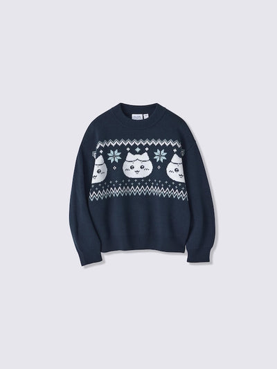 Chiikawa — Snow Day Kids’ Nordic Sweater — 361426-002 — full product view