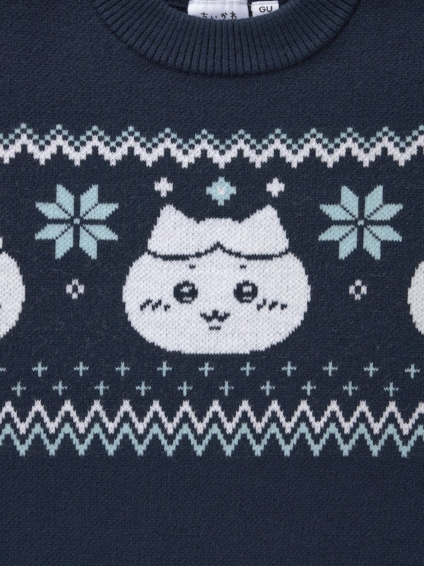 Chiikawa — Snow Day Kids’ Nordic Sweater — 361426-002 — detail 1