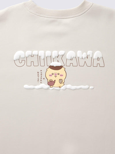 Chiikawa Snow Day Unisex Winter Sweatshirt — official product photograph