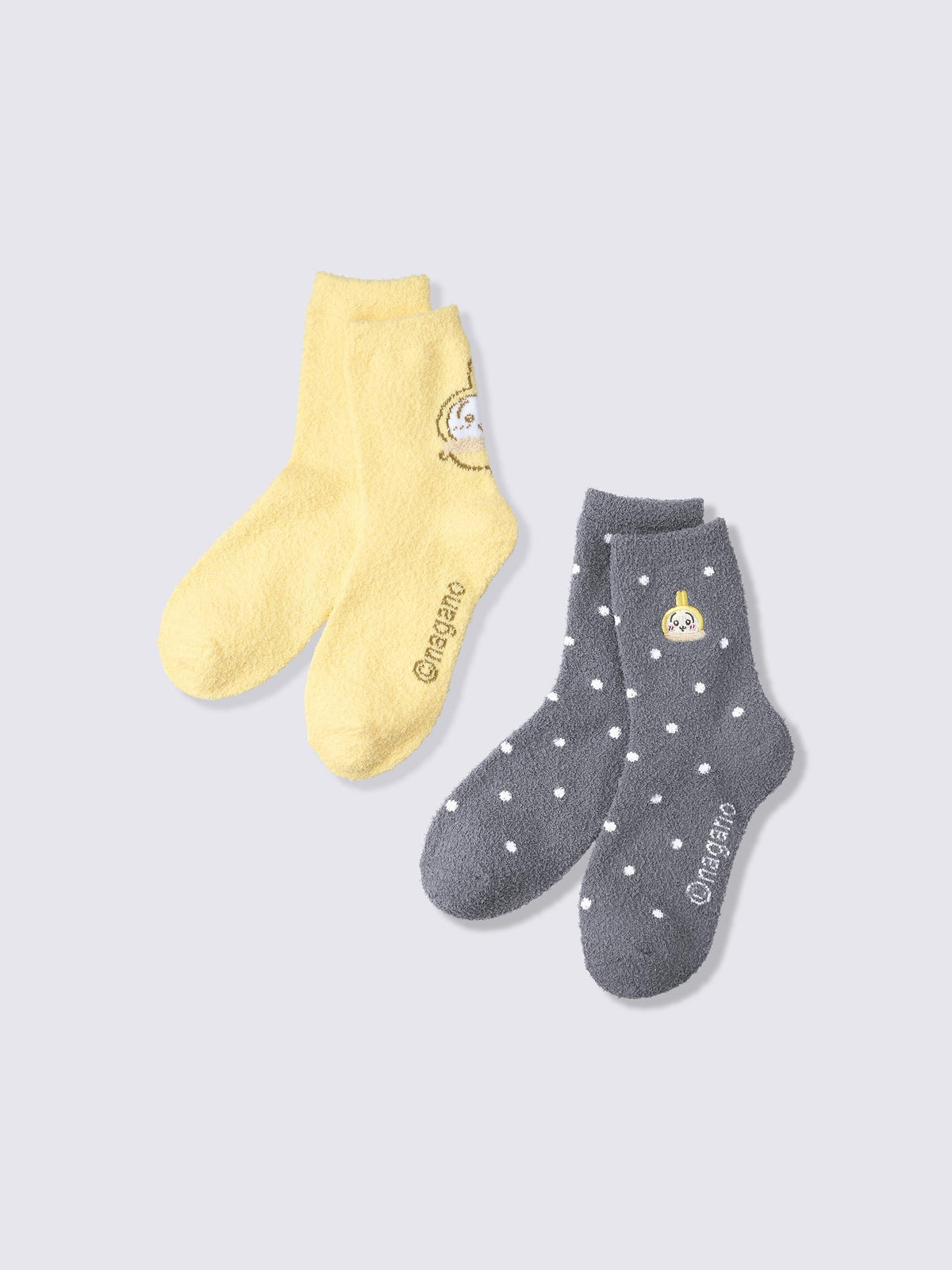 Chiikawa Snow Day Usagi Fluffy Room Socks — 2 Pairs — official product detail